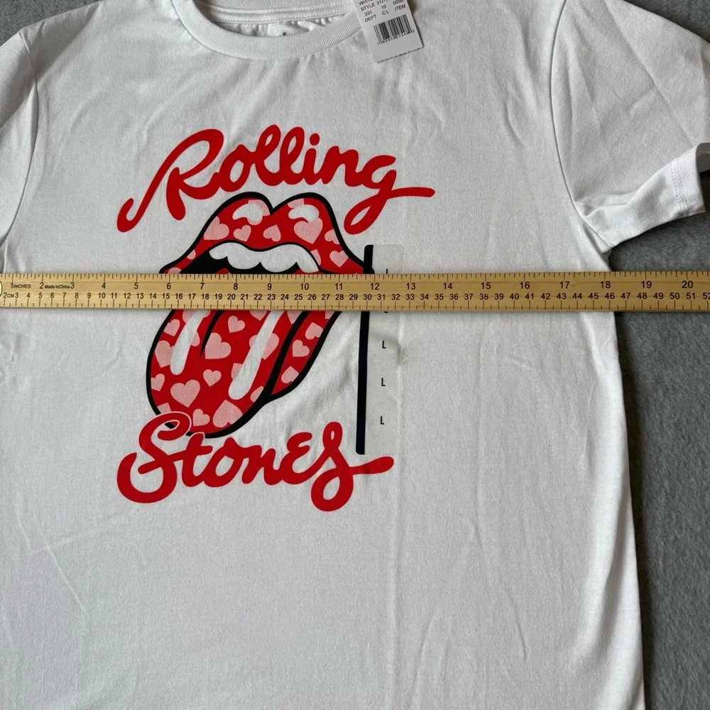 NEW The Rolling‎ Stones Graphic Tee Girls Size Large